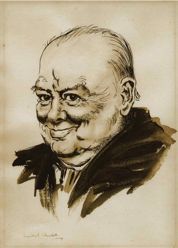 Winston Churchill portrait