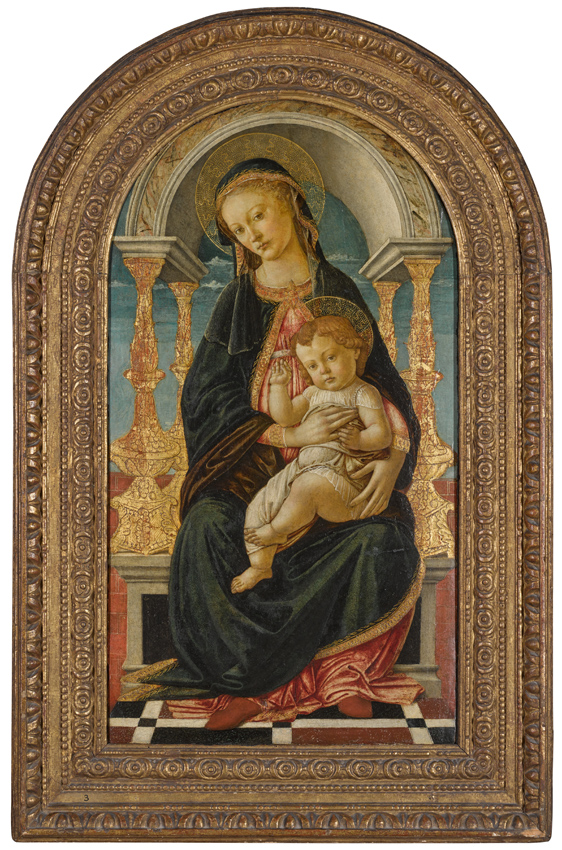 The Virgin and Child enthroned by Sandro Botticelli