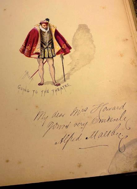 Autographed sketch
