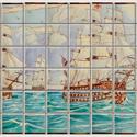 Doulton Lambeth tile panel