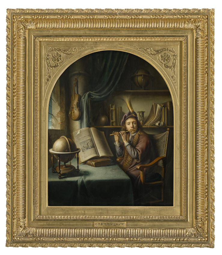 The Flute Player by Gerrit Dou