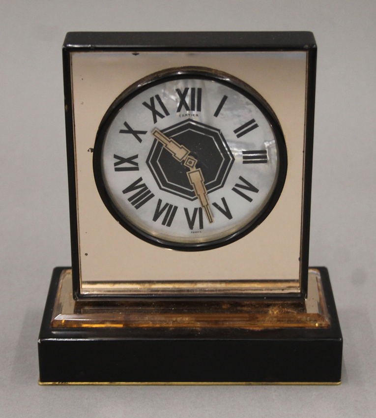 Cartier Art Deco desk clock
