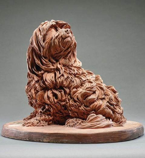 ‘Shock dog’ sculpture