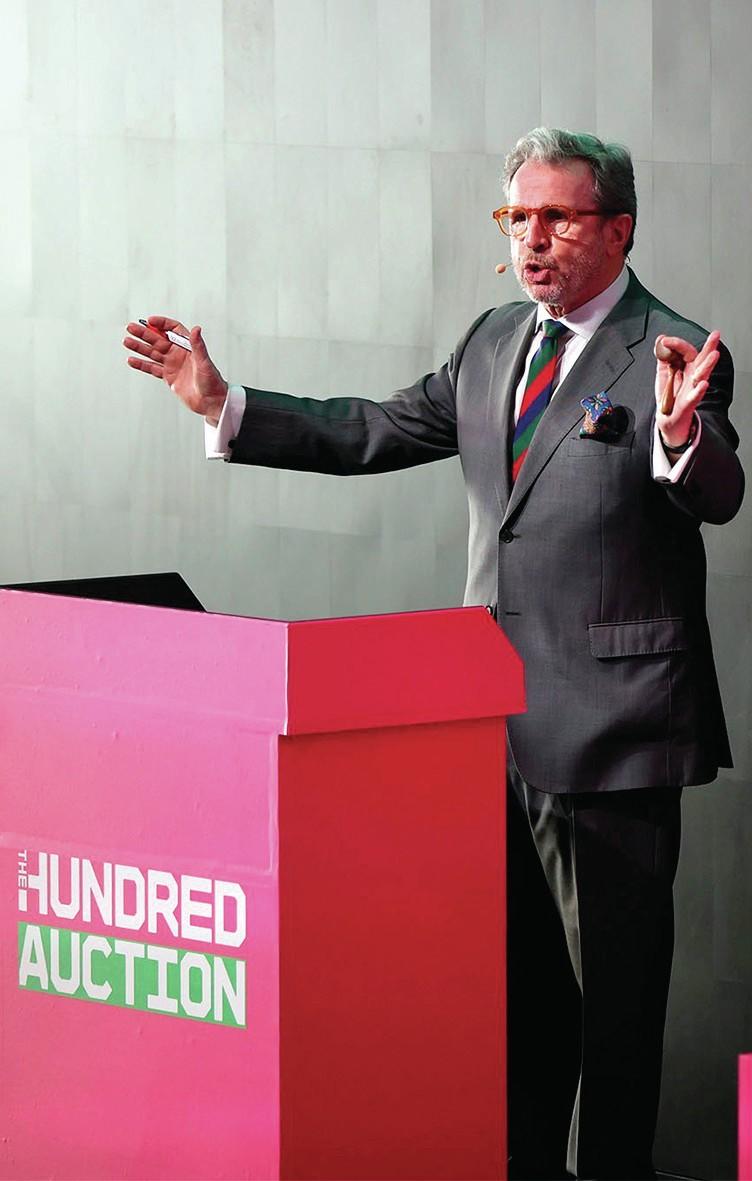 Auctioneer Richard Madley on the rostrum