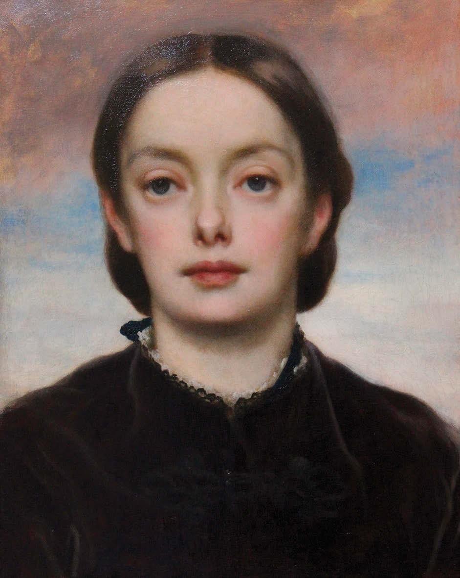 The portrait of Lady Florence Amabell Cowper by Frederic Leighton, now on display at Wrest Park.
