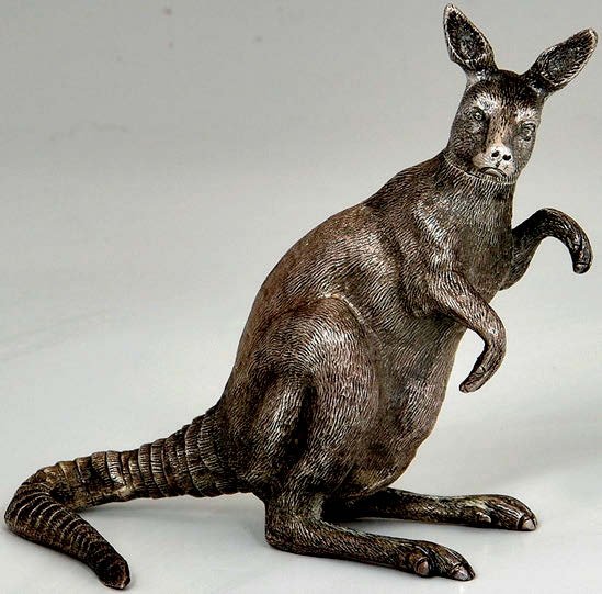 Edwardian kangaroo scent bottle