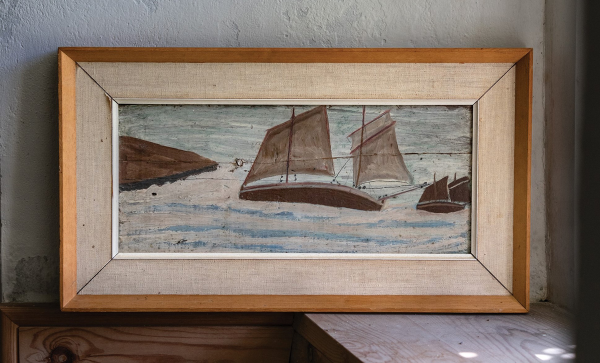 Mizzen Topsail Luggers by Alfred Wallis