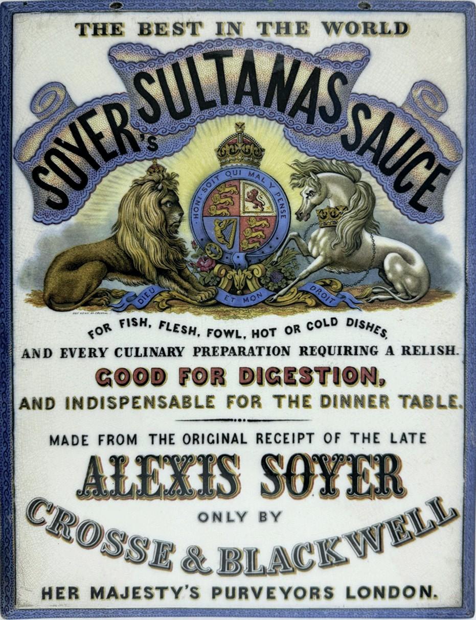 Prattware advertising plaque