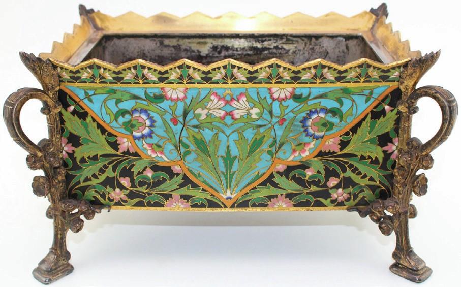 Elkington enamel planter
