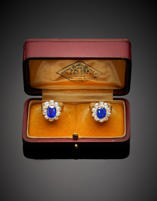 diamond cluster twin rings 