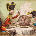 James Gillray ‘The Plumb-pudding in danger'