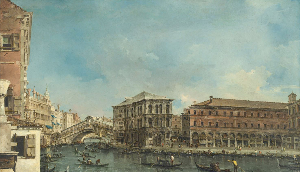 Francesco Guardi - Venice Rialto Bridge 