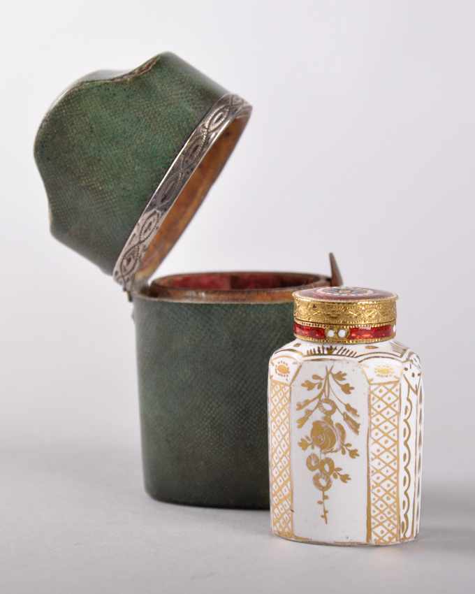 Bristol opaque white perfume bottle