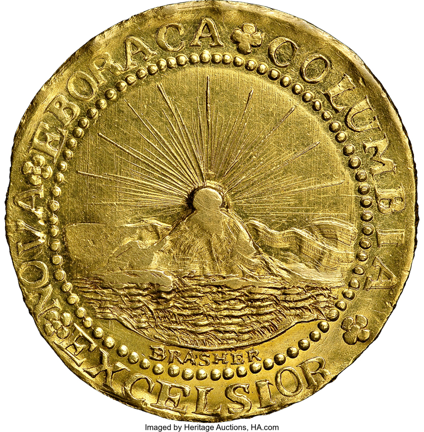 1787 New York Brasher Doubloon 