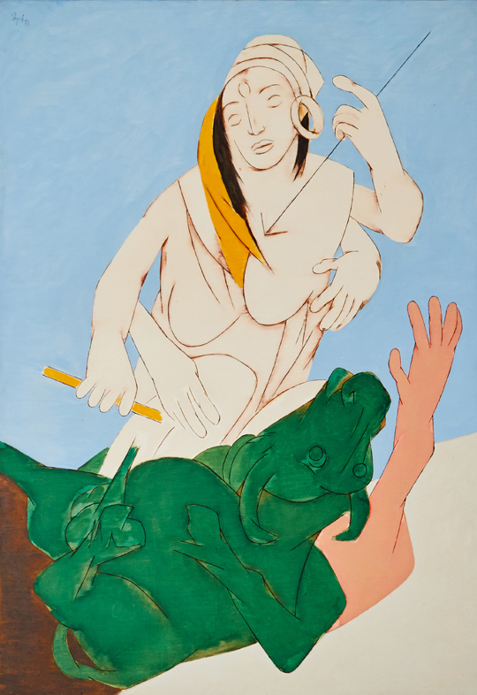 Tyeb Mehta’s ‘Durga Mahisasura Mardini’ 