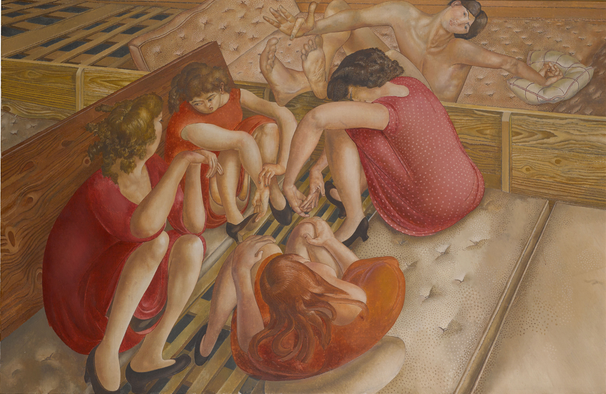 Stanley Spencer's Christ Preaching at Cookham Regatta