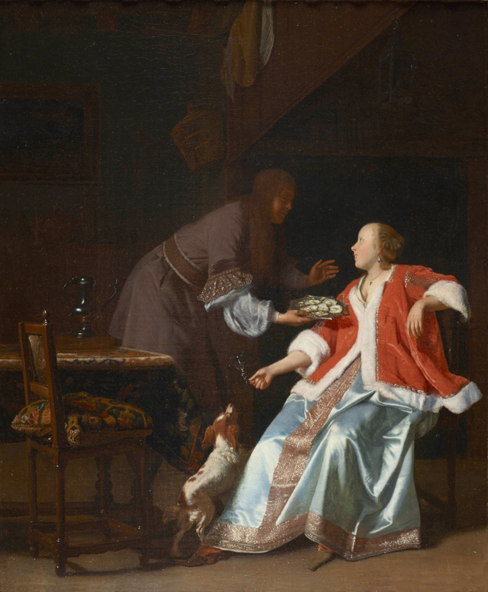 Jacob Ochtervelt's The Oyster Meal