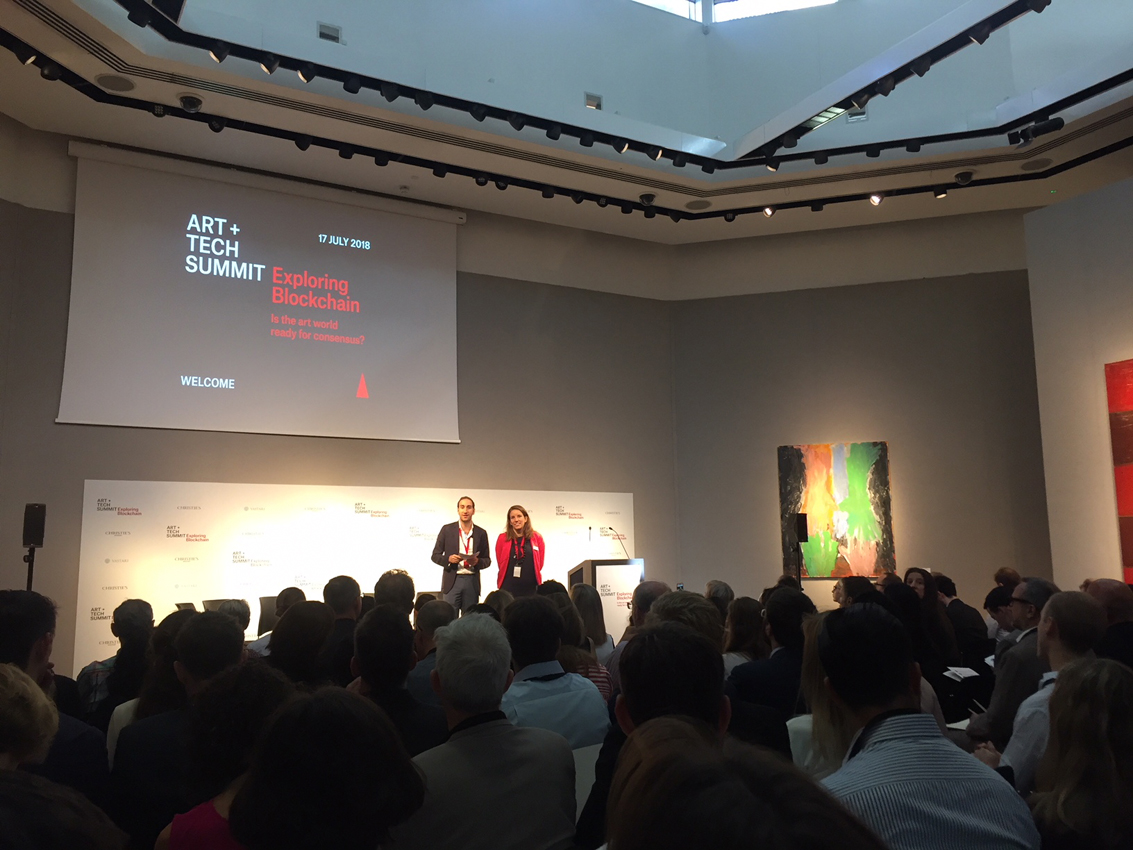Blockchain conference Christies 