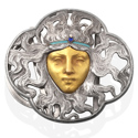 Lalique belt buckle sold at Tennants