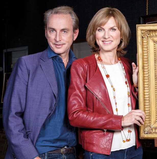 Philip Mould and Fiona Bruce 