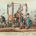 George Cruikshank engraving ‘The Funeral Procession of the Rump’
