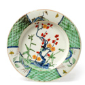 Worcester first period porcelain plate