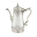 Baluster-form coffee pot by James Glen of Glasgow