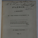 First edition of Sir Walter Scott’s ‘Ivanhoe’