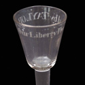 English drinking glass