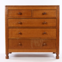 Mouseman oak chest of drawers