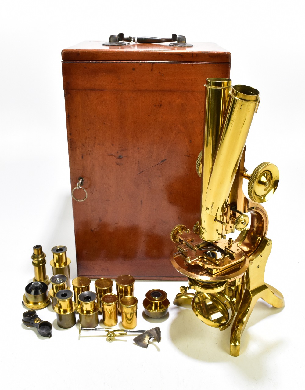 An antique microscope