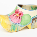 Clarice Cliff ‘Delecia Pansies’ Bizarre clog