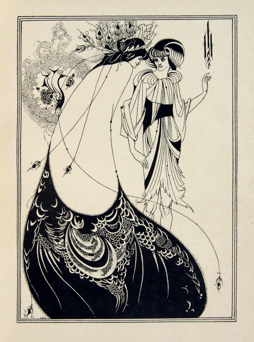 The Peacock Skirt by Aubrey Beardsley 