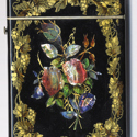 Victorian card case inlaid in mother-of-pearl