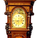 Edwardian rosewood longcase clock
