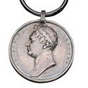 Waterloo Medal awarded to Captain Edwin Sandys