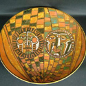 Poole Pottery sunbursts and sunspots charger