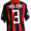 C Milan shirt worn by Paolo Maldini