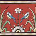 Minton China Works tile by Christopher Dresser