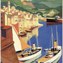 Poster Villefranche-sur-Mer designed by Roger Broders