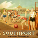 Vintage poster Southport Lido Fortunino Matania