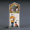 Victorian vesta case with Punch and Judy