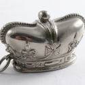 Commemorative nickel plated brass vesta case