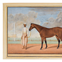 Racehorse with a Groom