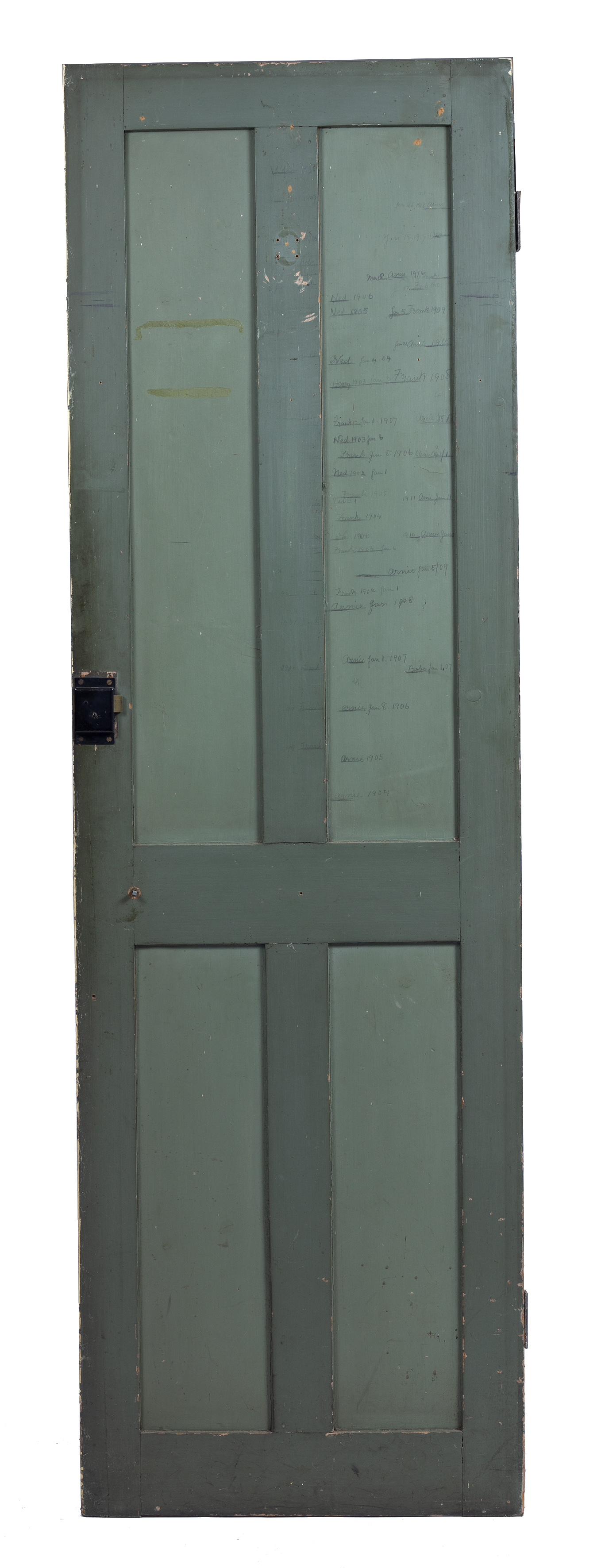A pine door that used to be in the family home of TE Lawrence