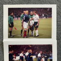 England v Scotland exchange football pennant