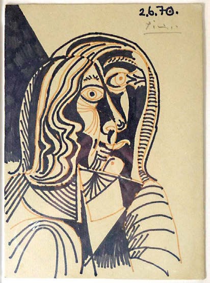 Tête de femme&nbsp; by Pablo Picasso