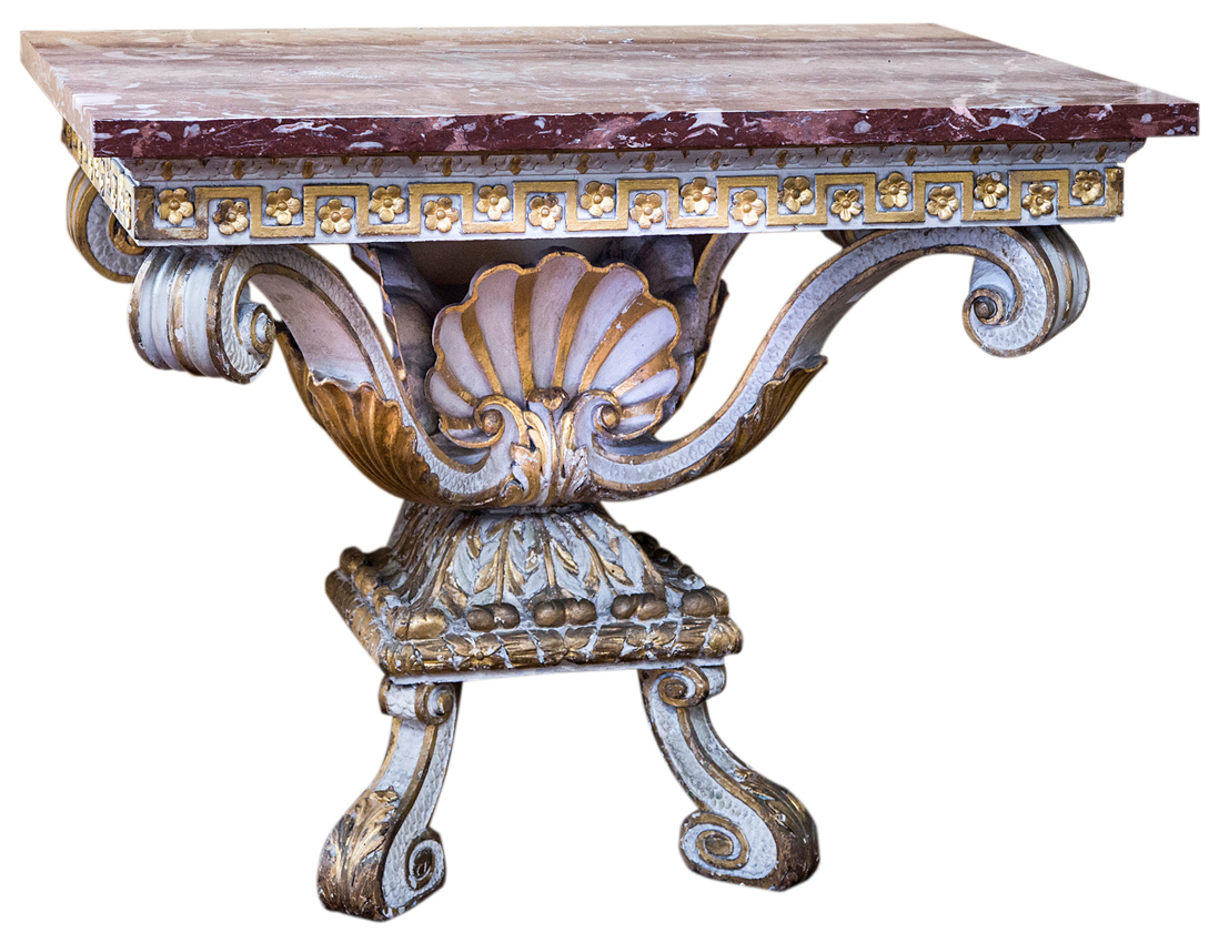 Console tables at Mealy’ 