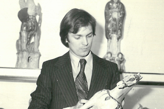 Asian art dealer Roger Keverne