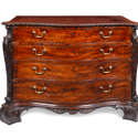 Mahogany commode at Woolley and Wallis